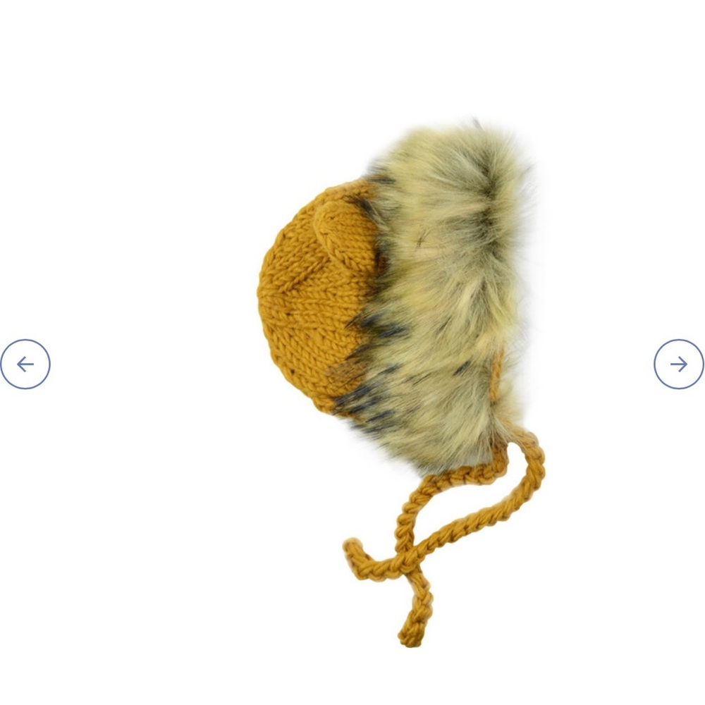 Lennon Lion Bonnet with Faux Fur
